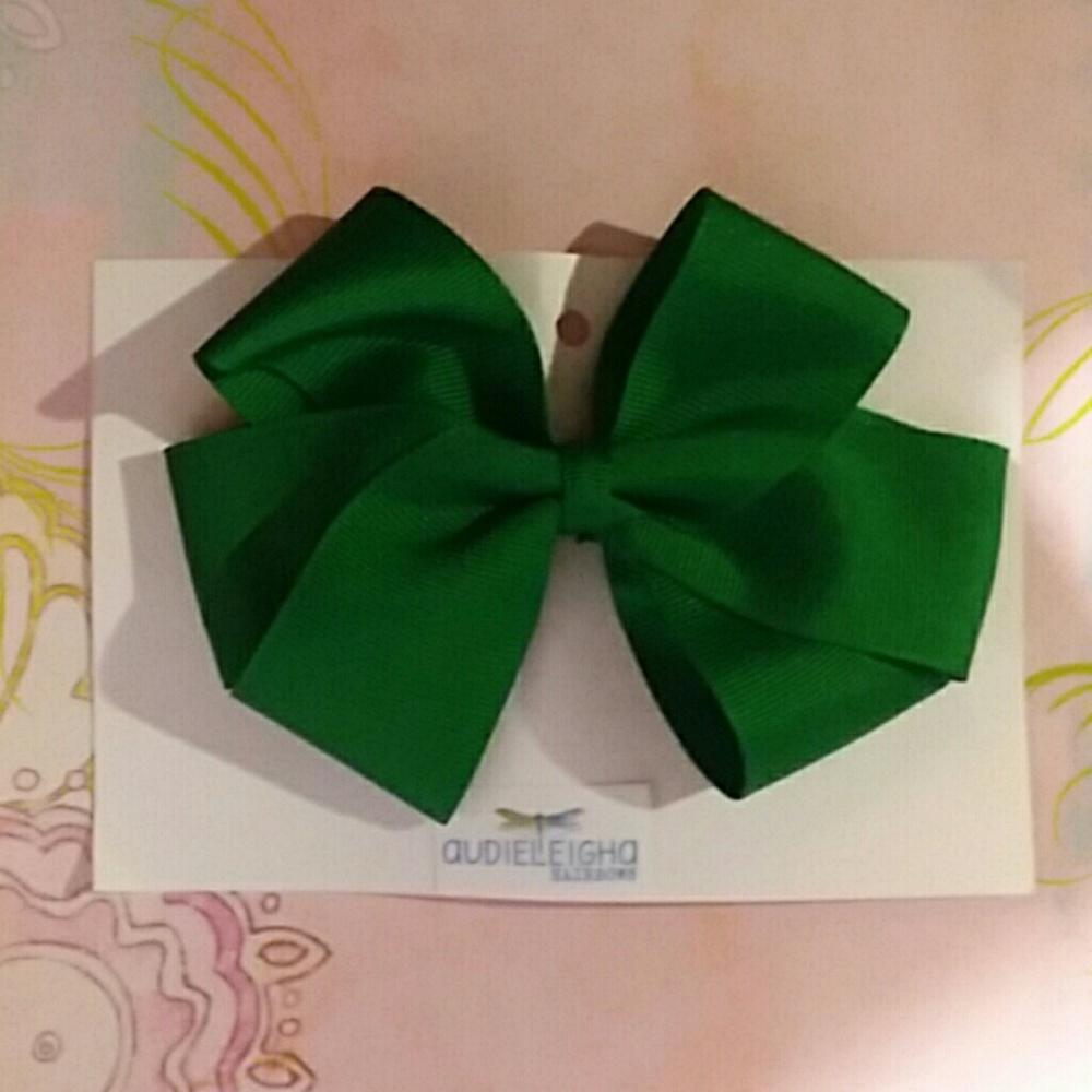 Dark Green Hairbow